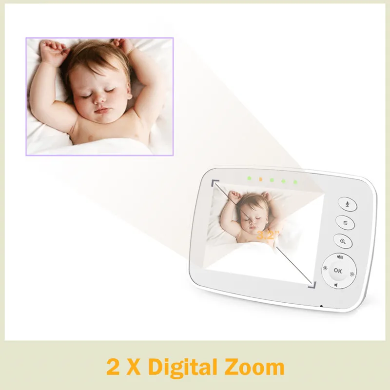 M-Care 3,2 дюймовый беспроводной детский монитор камера видеонаблюдения 2 способа разговора видео и аудио Детский Монитор электронный няня Baby Monitou