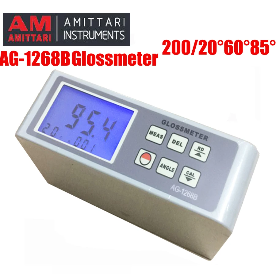 

AG-1268B Glossmeter Angles 20 /60 /85 degrees use paint/wood, paper surface gloss test.Free Shipping