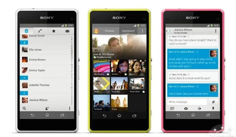 Original Sony Xperia Z1 Compact D5503 4.3" Unlocked Mobile phone  GSM 3G&4G Android Quad-Core WIFI GPS 2GB RAM 16GB ROM backmarket phones