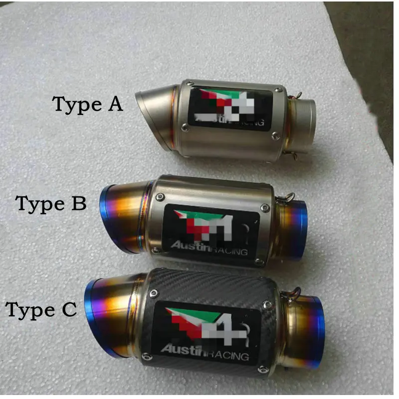 Mokali Customized Id Motorcycle Exhaust Pipe Muffler Moto Escapamento