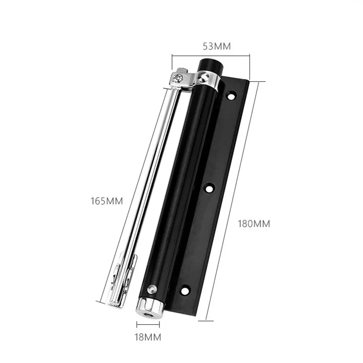 Дверной доводчик с одной пружиной, регулируемое поверхностное крепление, мини автоматическое закрывание, противопожарная дверная фурнитура 180*165*53 мм