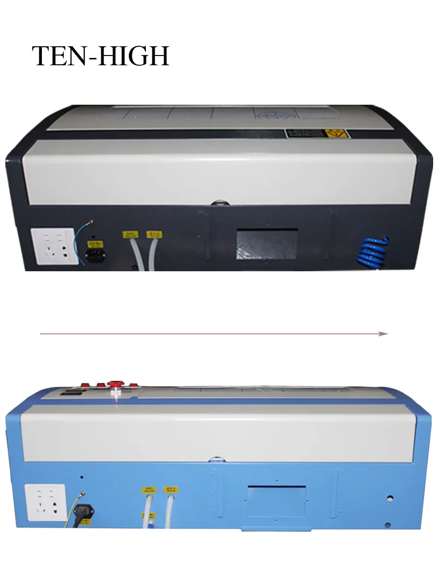 Десять CO2 лазерная гравировка резки 3020 40W50W AC110V/220 В Стандартный версия/оффлайн
