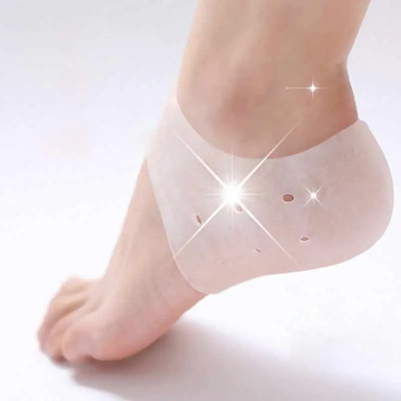 Cuidados com os Pés Cuidados com a Pele Par de Silicone Ferramenta Meias Calcanhar Hidratante Massageador Silicon Protetor Rachados 11 Gel 2 Com A Pele Massageador Silicon Protetor Cuidados Com Os Pés Rachados Protetor