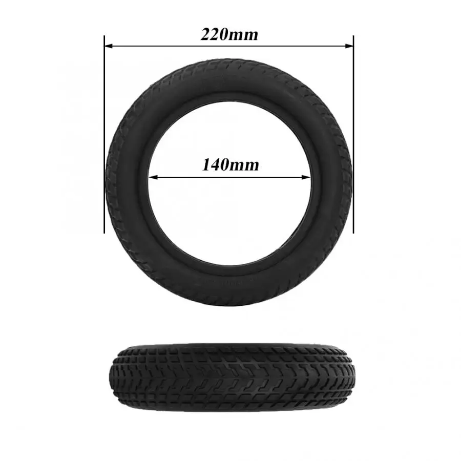 Black Scooter Solid Tire Skateboard Tyre Wheels for Xiaomi Mijia M365 Scooter Avoid Pneumatic Damping Tyre Scooter Part