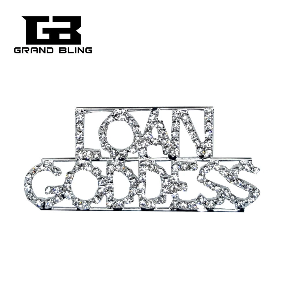 

Occupations Theme Luxury Royal Brooch Gift"Loan Goddess" Word Lapel Pin