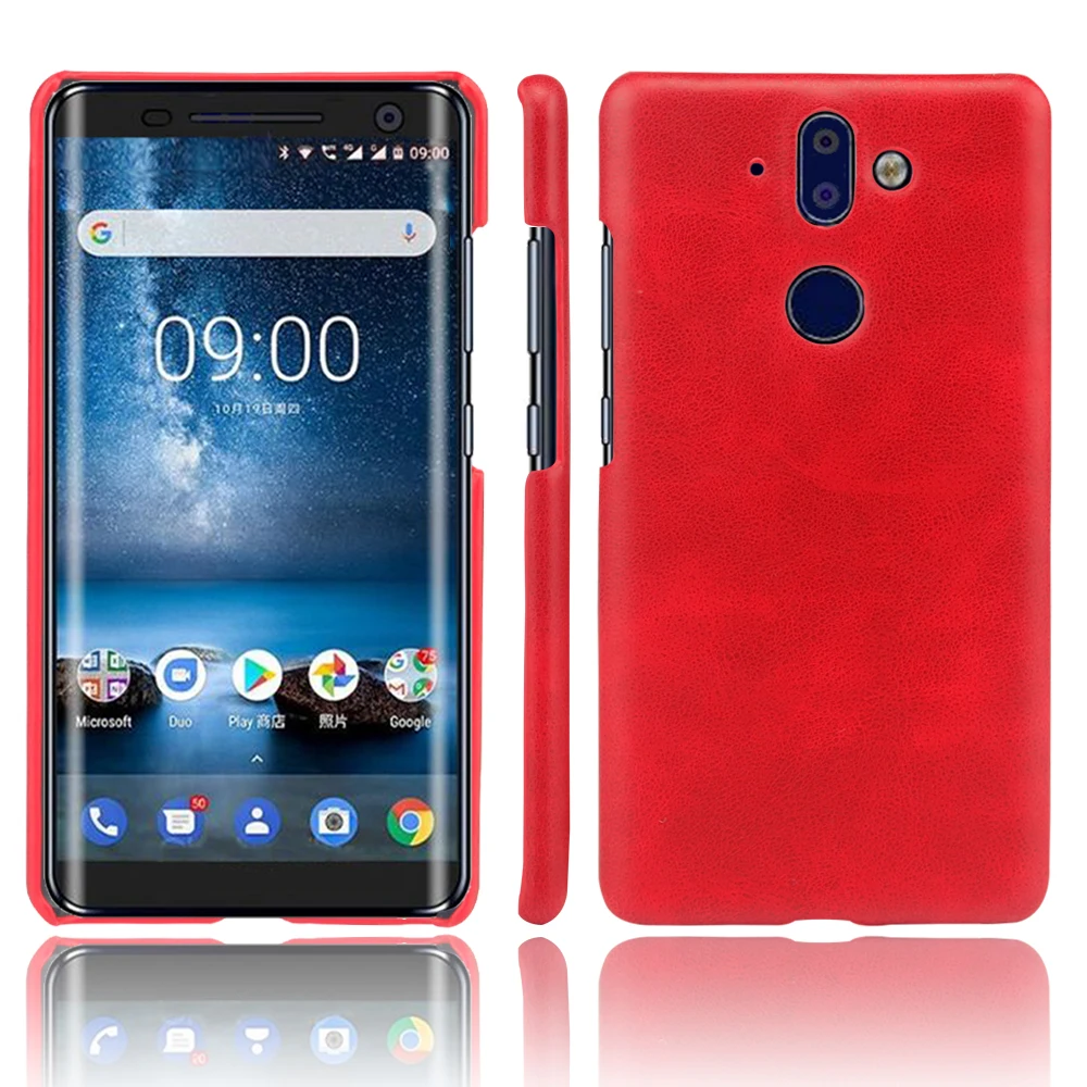 Case For Nokia 9 Brown Single Color Phone Cases For Nokia9 Hard Back Covers For Nokia 9 Coque For Nokia9 Support Dropshipping (11)