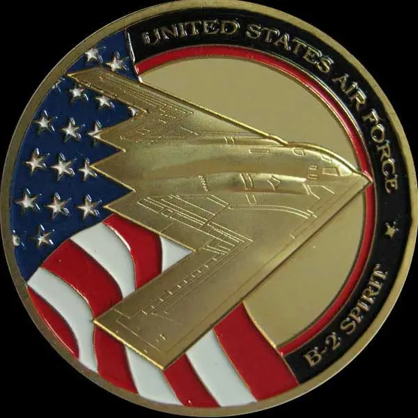 

United States Air Force USAF B-2 Spirit 24K GP Challenge Coin/Medal 77#