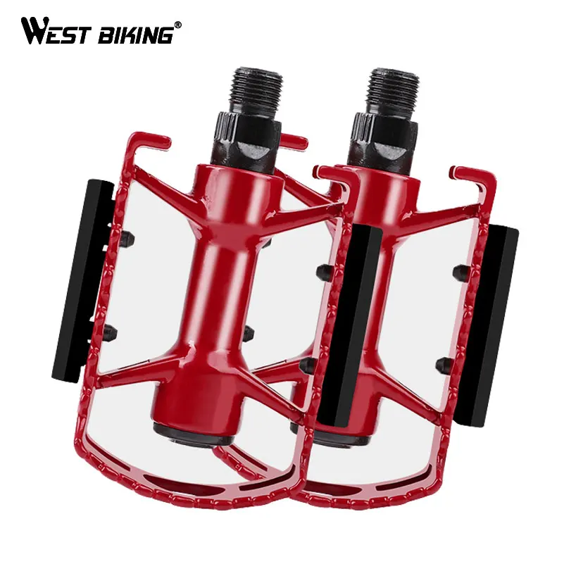 Велосипедные педали WEST BIKING противоскользящая платформа из сплава для горных и