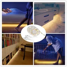 Amagle Night Lamp With Motion Sensor Dimmable 12V Warm White Led Strip Motion Activated Automatic Turn Off Timer Night Lights