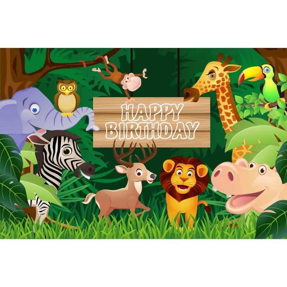 Вечерние фоны Yeele Jungle Safari animals Board для детской фотосъемки на день рождения, индивидуальные фотографические фоны для фотостудии - Цвет: Сиренево-синего цвета