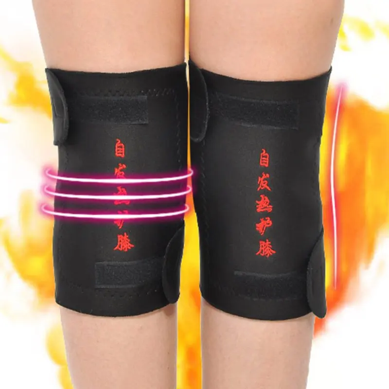 

2 Pcs/lot Health Care Tourmaline Self-Heating Knee Pads Far Infrared Magnetic Therapy Spontaneous Heating Pad High Quality