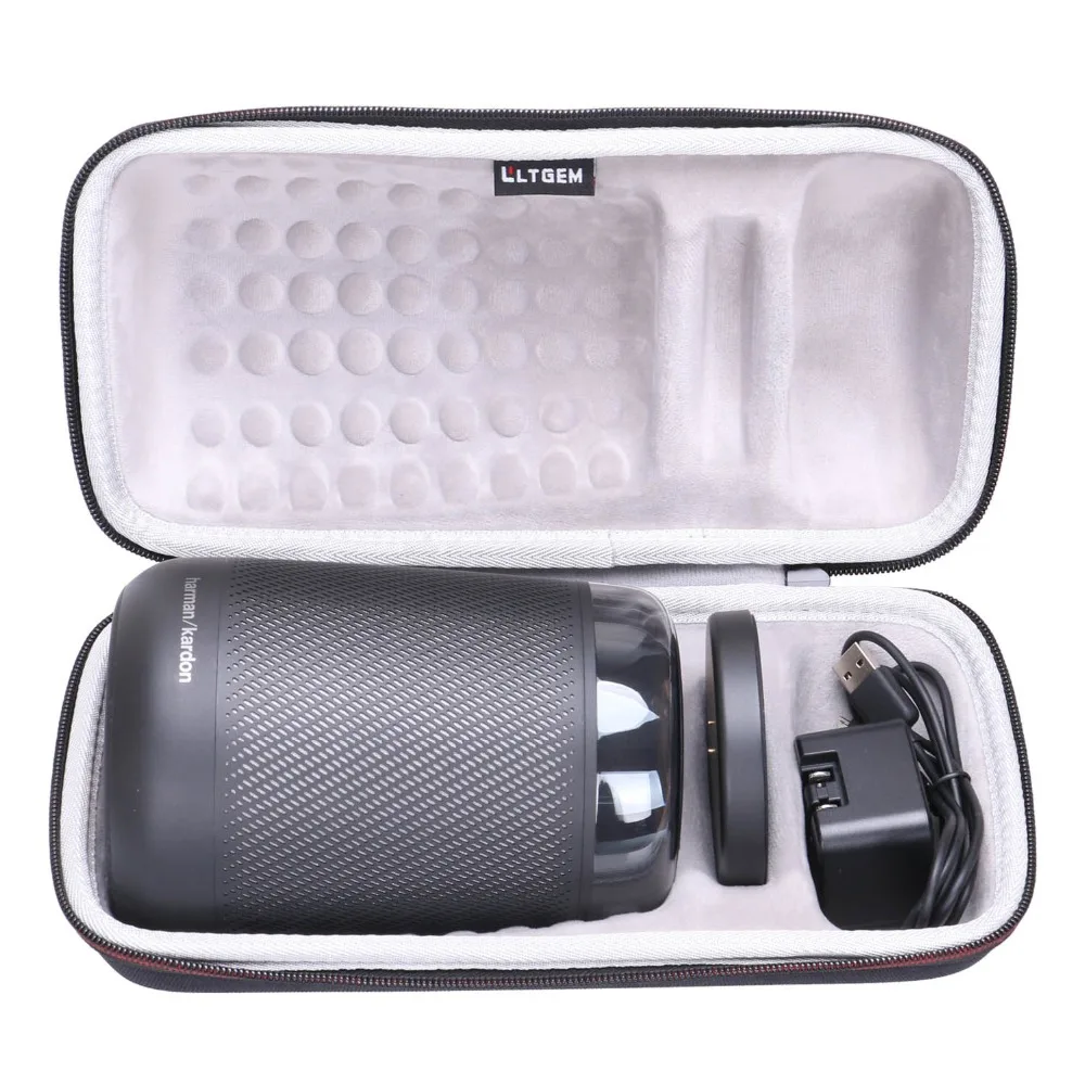

LTGEM EVA Hard Case Fits Harman Kardon Allure Portable Portable Alexa Voice Activated Speaker - Travel Protective Carrying Stora