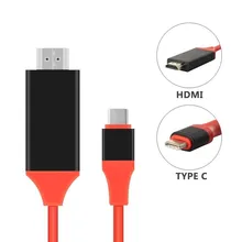 USB C to HDMI Adapter 6.6Ft Cable 4K*2K 1080P HDTV 3.1 Type C Male to HDMI Male Adapter For Samsung Galaxy S8 Plus LG G5 G6 HTC