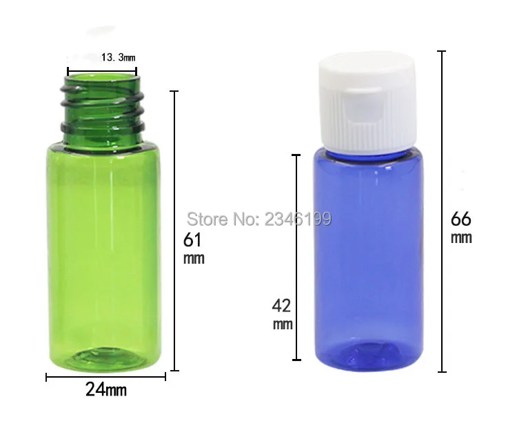 Plastic Bottle 15ml Empty Cosmetic Packaging Flip Cover Bottle Empty Plastic Cosmetic Container Transparent Cap Packaging (4)