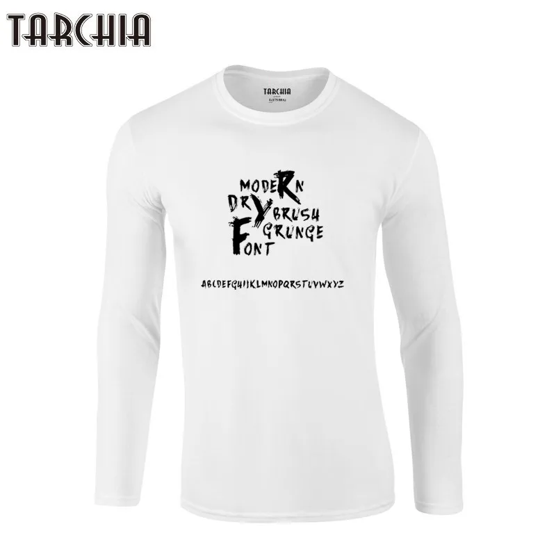 Мужские облегающие футболки TARCHIA 2021 новые хлопковые топы Мужская модная футболка