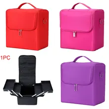 Professional Organizer Storage Multilayer Zipper Cosmetics With Carry Strap Makeup Bag Vanity Case Jewellery Large Capacity Box Professional Organizer Storage Multilayer Zipper Cosmetics With Carry Strap Makeup Bag Vanity Case Jewellery Large Capacity Box