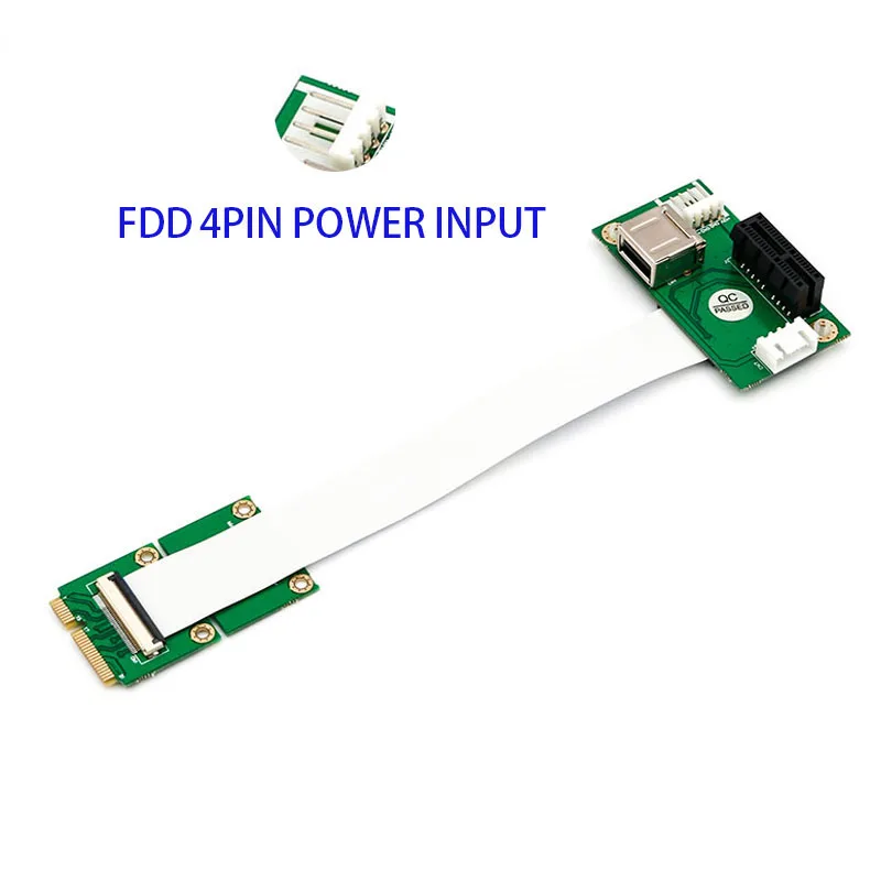 Mini pcie к pcie x1 usb2.0 в качестве тестового инструмента для расширения слота PCI Express от Mini pcie слота для карт с FFC кабелем поддержка x4/X8/16 слота