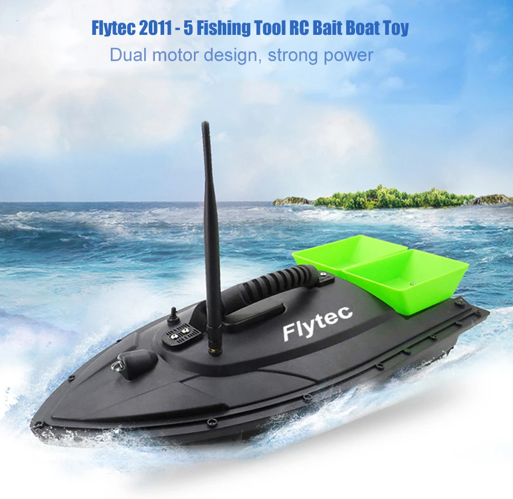 Flytec 2011-5 рыболовный инструмент Смарт RC приманка лодка игрушка двойной мотор рыболокатор дистанционное управление рыбацкая лодка комплект корабля версия