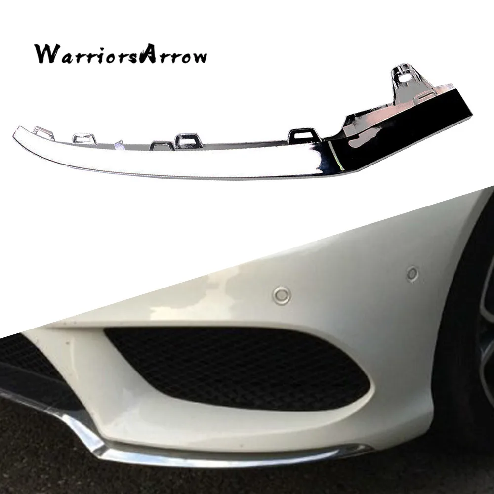 Передний бампер WarriorsArrow хромированная отделка левая сторона для Mercedes Benz W212 E Class