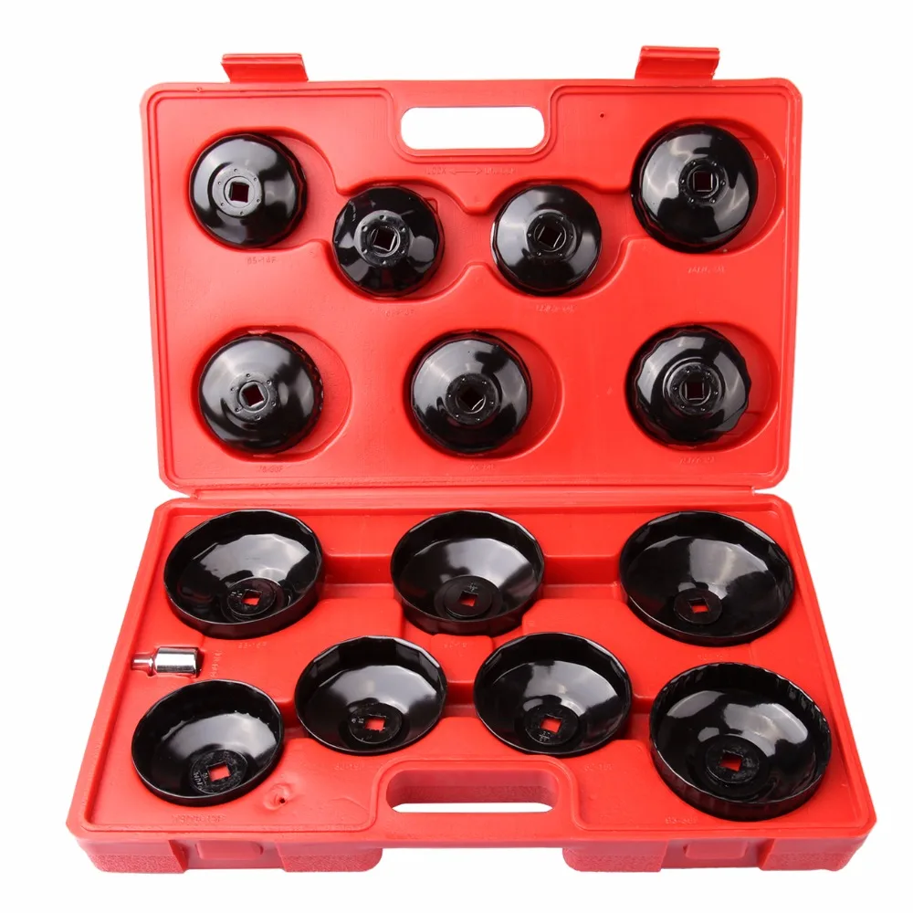 (Ship From Germany) 15pcs Socket Type Oil Filter Removal Puller Cup