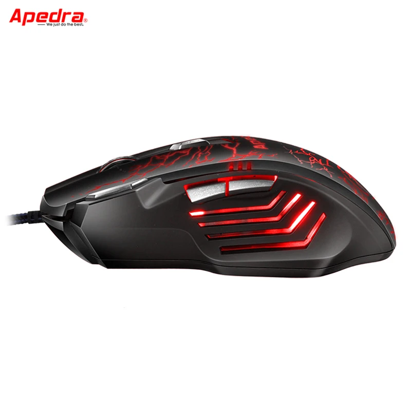 Professional USB Wired Gaming Mouse 7Button Macro Definition Optical Computer Mouse Gamer Cable Mic