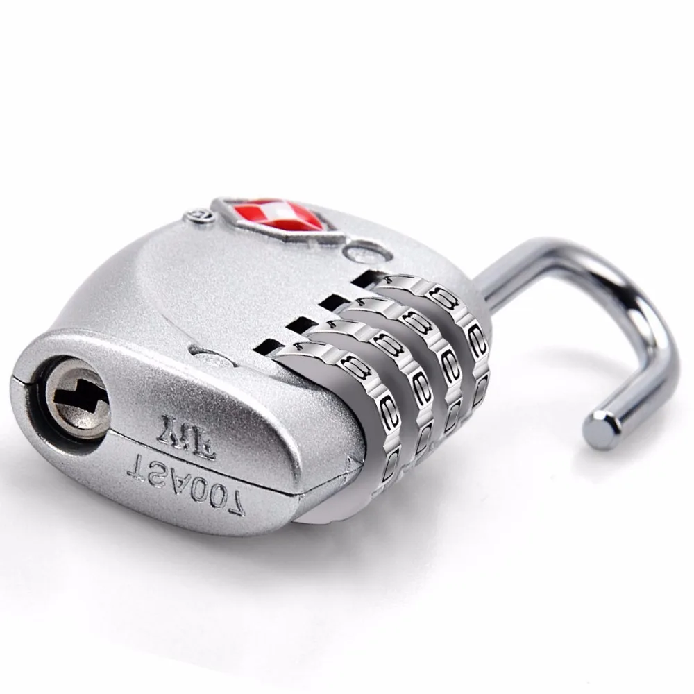 

Resettable 4 Digit TSA Locks Smart Combination Lock For Travel Luggage Suitcase Code Padlock