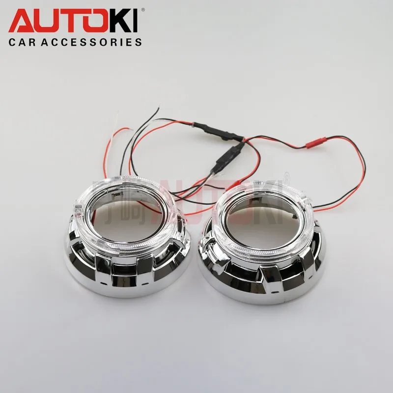 Бесплатная доставка Autoki 3 0 дюймов высокая термостойкость кожух + LED ангельские