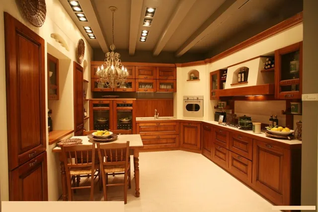 Stile americano in legno massiccio cucina In Legno di Ciliegio ... Stile americano in legno massiccio cucina In Legno di Ciliegio ...
