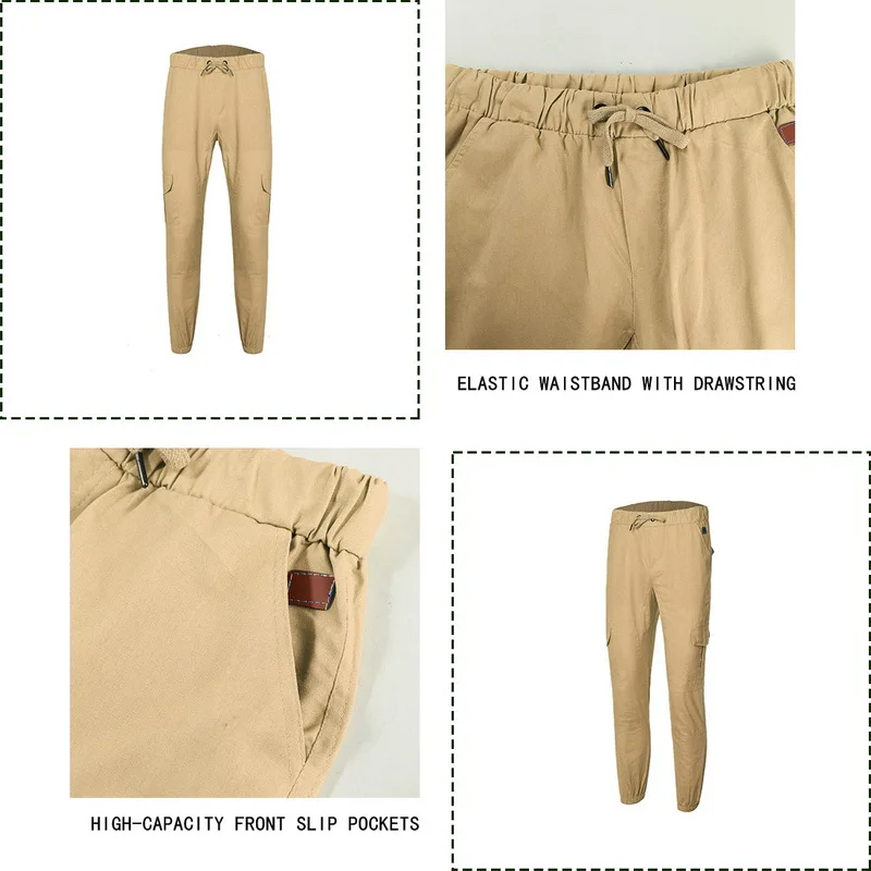 Осенние мужские брюки карго, новинка, повседневные обтягивающие штаны для бега, спортивные штаны, эластичные длинные брюки, Pantalon, мужские военные армейские брюки карго