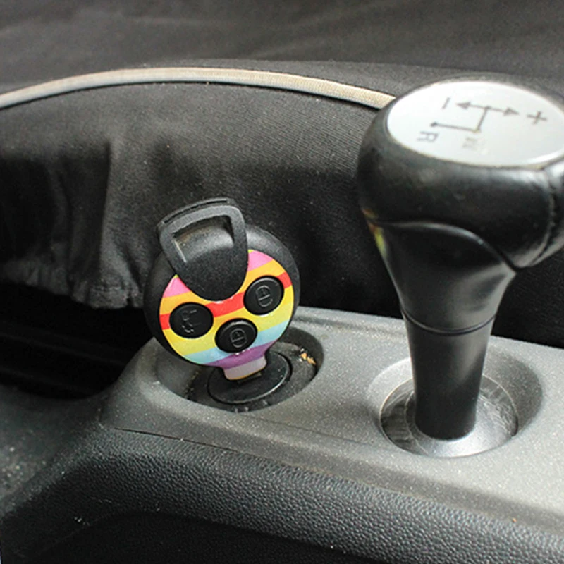 Наклейка на ключ от автомобиля прямой пульт дистанционного управления ключ Модификация аксессуары эпоксидное украшение для smart 451 fortwo forfour автомобильный Стайлинг
