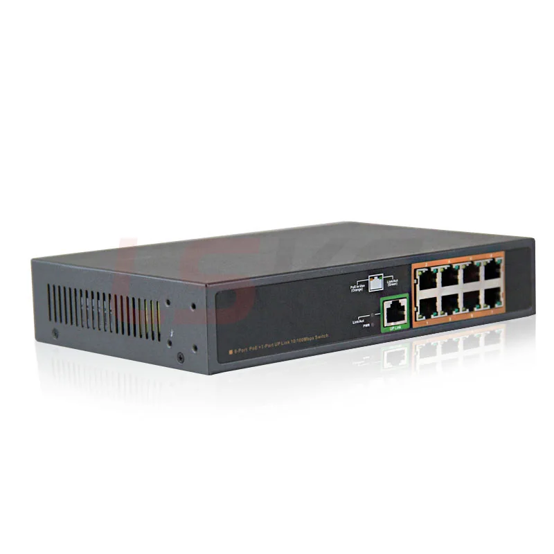 8CH PoE коммутатор IEEE 802.3af 8 портов 48 в POE мощность Быстрый Ethernet коммутатор для POE IP камера сетевая камера