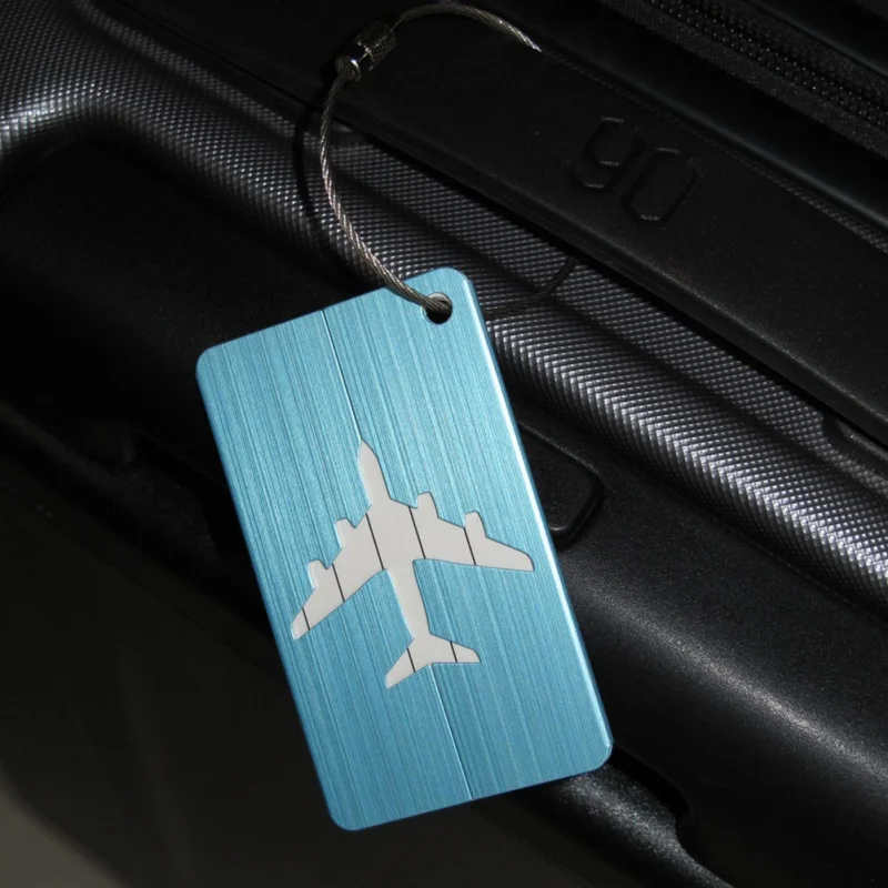 

Aluminum luggage tag luggage tag business tag drawing box accessories luggage tag customization