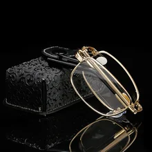 Металлические Aolly рамки складные увеличительные компактные очки для чтения Reader очки