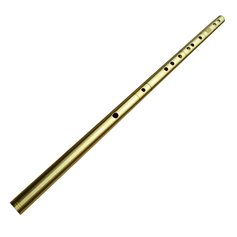 

Brass Metal Flute Dizi C D E F G Key Metal Flauta Profesional Transverse Flute Musical Instrument Self-defense Weapon Flauta