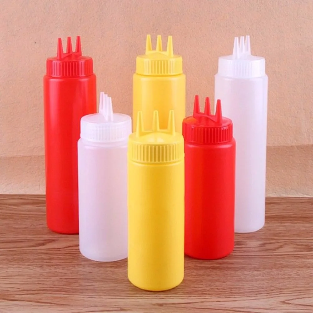 Mayitr 3 Hole Squeeze Bottle Plastic Oil Vinegar Bottles Condiment Mayitr 3 Hole Squeeze Bottle Plastic Oil Vinegar Bottles Condiment Dispenser Sauce Ketchup Salad Cruet Can In Gravy Boats From Home Garden On