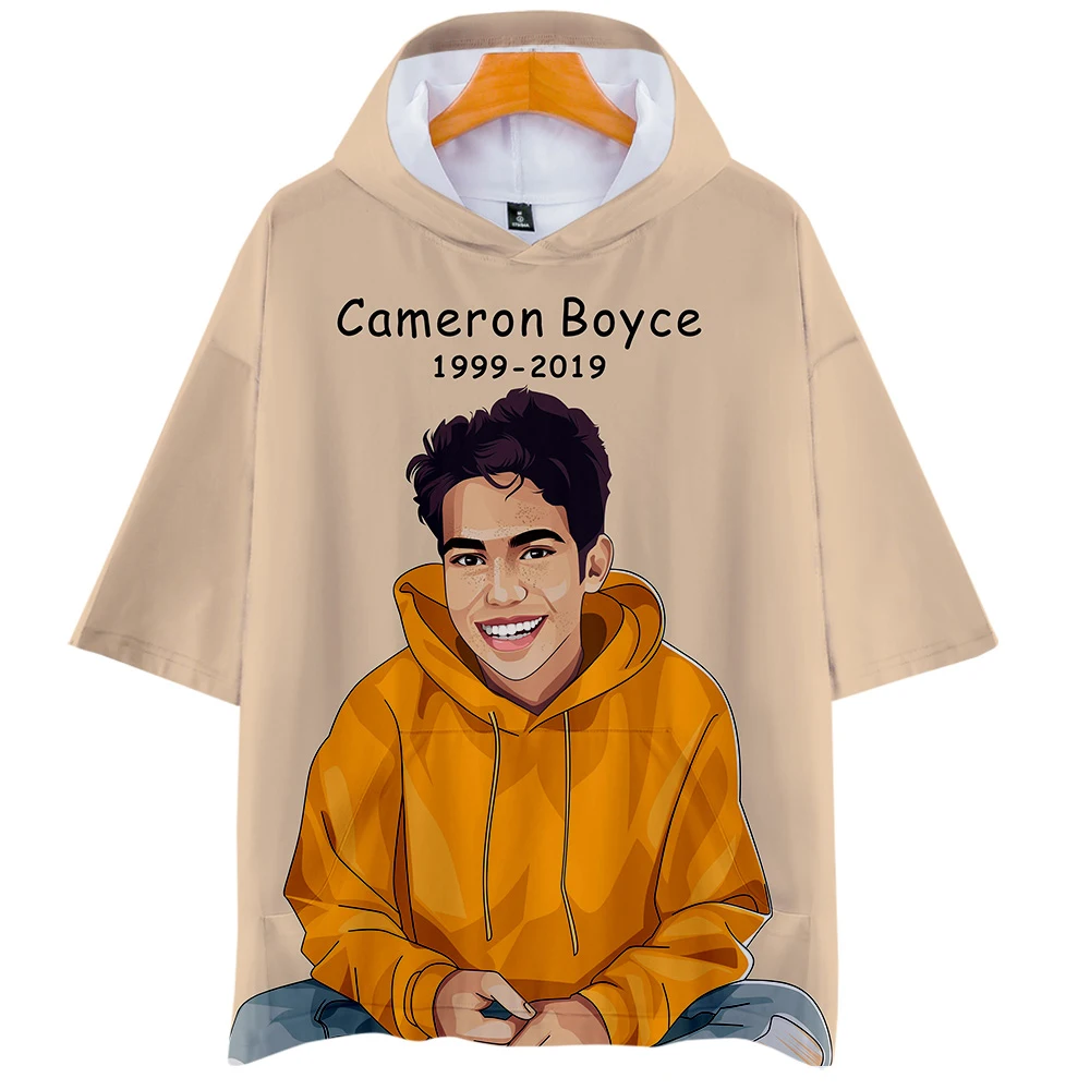 

Cameron boyce 3D New Clothes Casual Hoodies sweathirt Women and Men summer Clothes 2019 Hot Sale Short Sleeves thirts Plus size