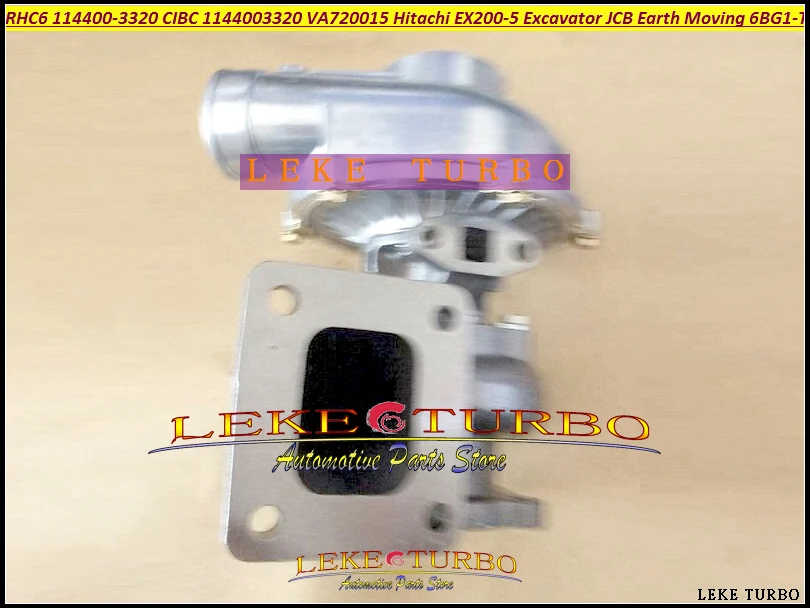 

RHC6 CIBC 1-14400-3320 VA720015 1144003320 114400-3320 Turbo For Hitachi EX200-5 Excavator For JCB Earth Moving 6BG1T 6BG1-T