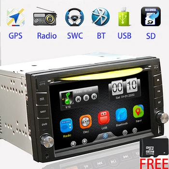 

Car DVD player GPS Radio Bluetooth 2din universal for X-TRAIL Qashqai x trail juke for nissan Stereo Radio Bluetooth SWC USB/SD