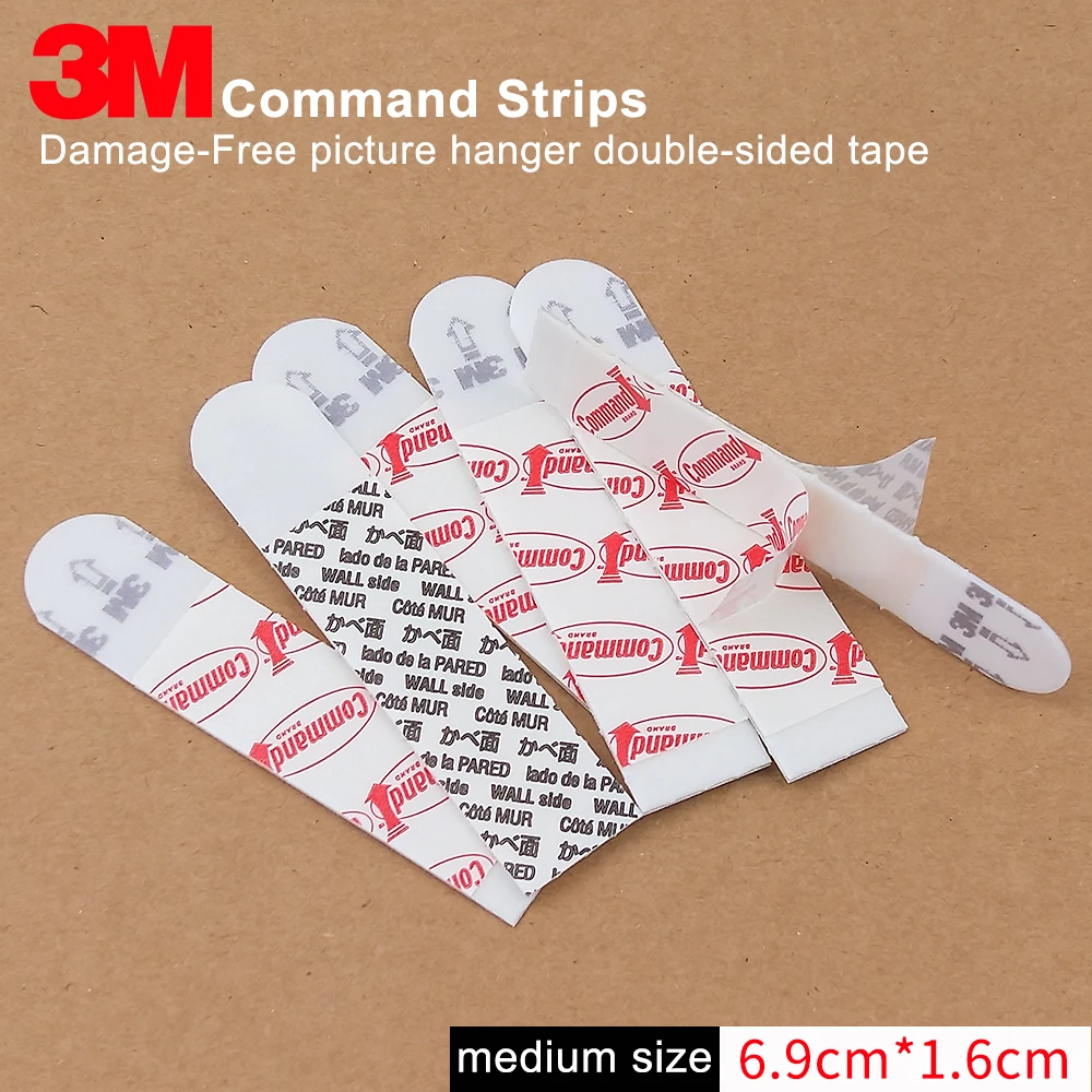 3M полосы Command Refill клейкая лента двухсторонняя легко перемещать и вешать