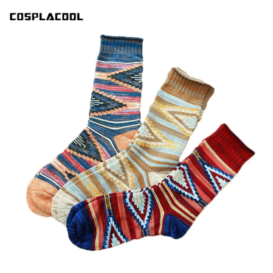 

[COSPLACOOL]Men Fashion Harajuku Nation Style Heap Heap Socks Meias High Quality Comfy Breathable Socks Sokken Calcetines