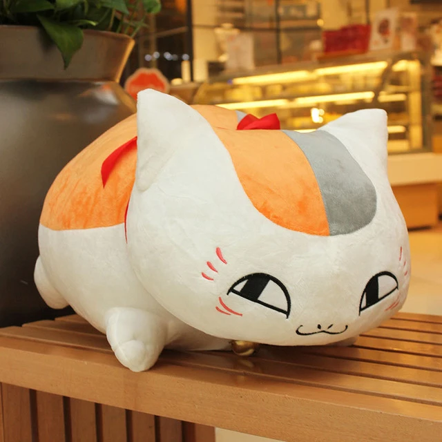 Large Natsume Yuujinchou Nyanko Squid Sensei Cat Plush Toy Doll Pillow Gift