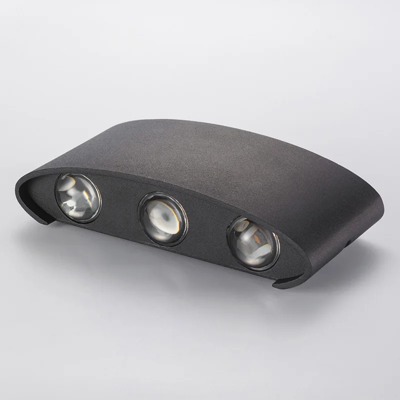 

Jiawen 2pcs Aluminum 6W Led Wall Light UP & Down LED Stair Bedside Lamp Bedroom Wall Sconce Light Porch Stair Lamp AC 85-265V