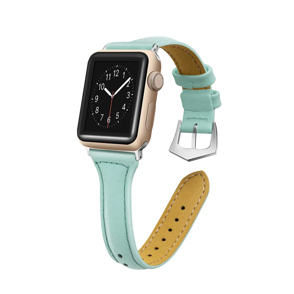 Высокое качество Натуральная кожа ремешок для наручных часов Apple Watch, версия 1, 2, 3, ремешок, сменный ремешок для наручных часов, браслет для наручных часов iWatch, кожаный ремешок