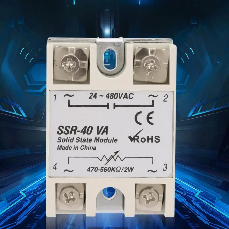 

Solid State Relay SSR-40VA Solid State Relay For Industrial Automation Process SSR-40VA Voltage Relay