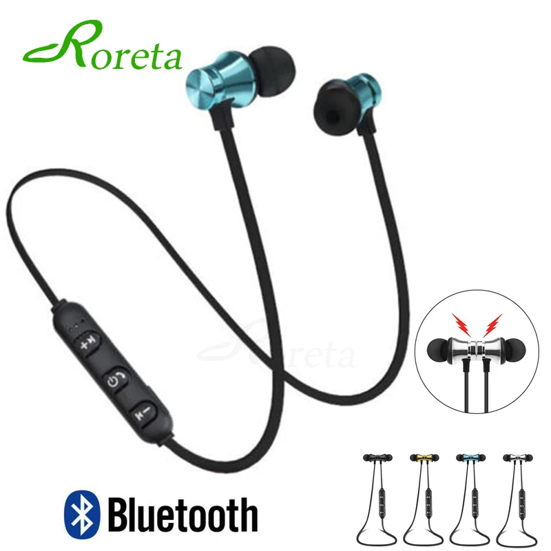 

Roreta XT11 Magnetic music Wireless bluetooth earphone sport running wireless headset with Mic For iPhone 8 All Smart Phone