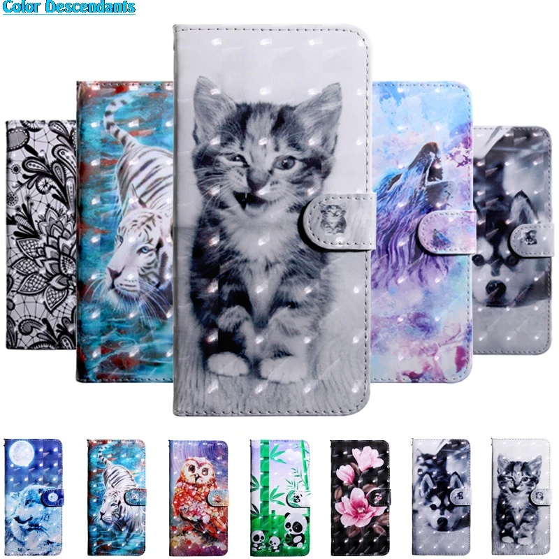 Для Alcatel 3C чехол на СПС Coque для Fundas 5026D 5026A 3D окрашенные Флип Кожаные чехлы