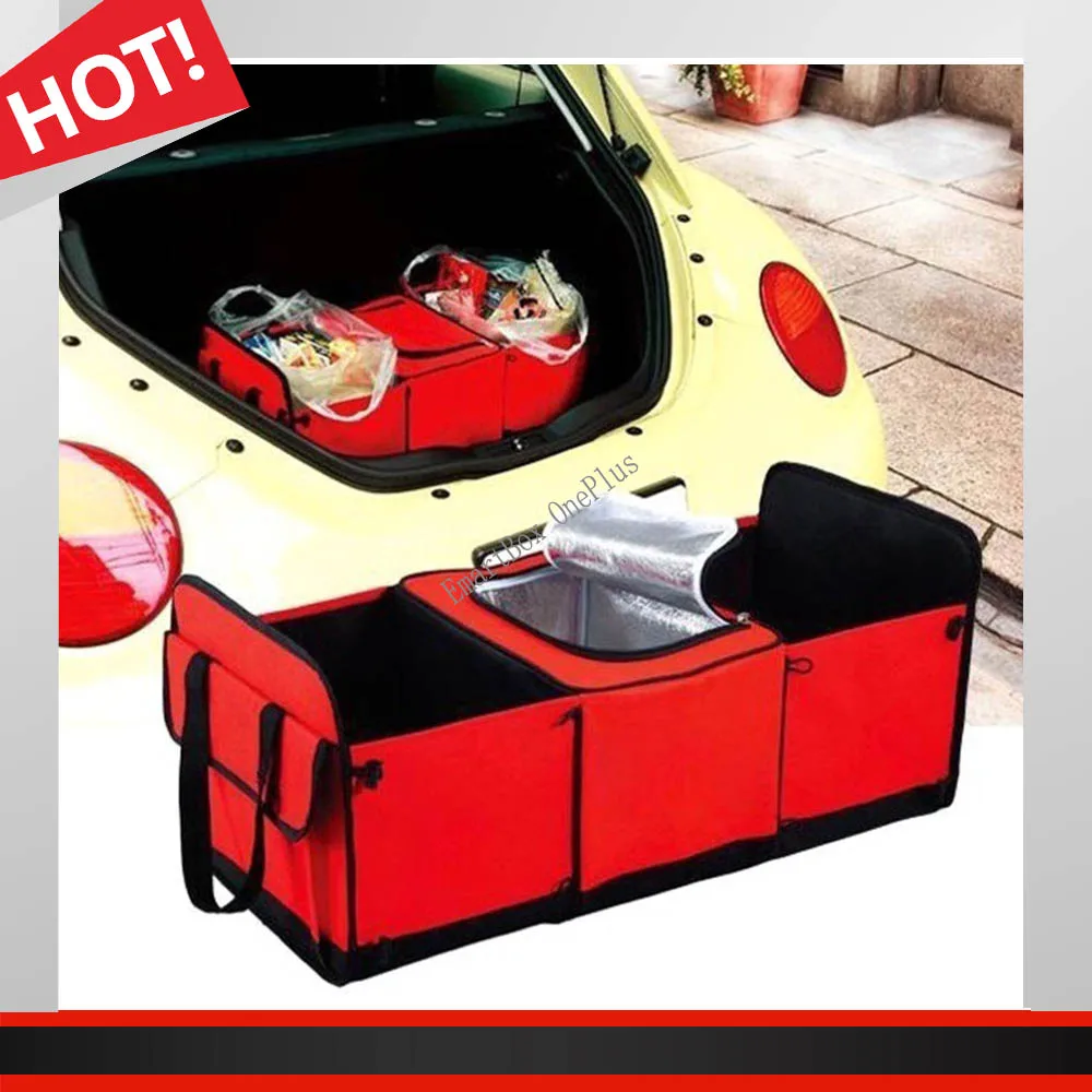 Road Trip Car Boot Organiser Handy Folding Trunk Organizer Outing Storage Bags Car styling Portable Back