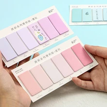 Прелестные 6 цветов, Стикеры для заметок на стол, стикеры для заметок, закладки, флаги, канцелярские принадлежности