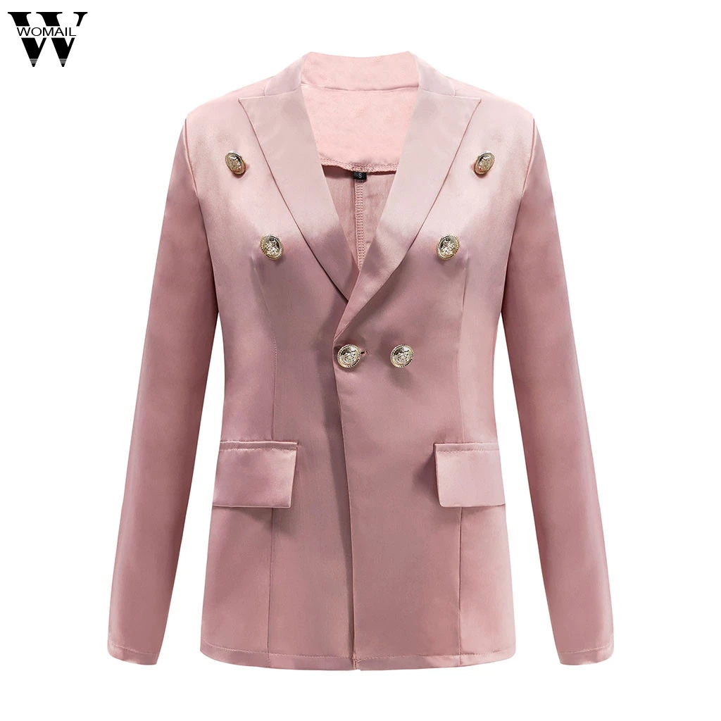 

Womail Autumn Elegant blazer mujer 2018 plus size Long Sleeve Blazer Open Front Short Cardigan Suit Jacket Work Office Coat