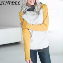 SINFEEL 3XL Sweatshirts Women Pullover Hoodies Female Patchwork Double Hooded Sweatshirt Autumn Coat Sudaderas Mujer Plus Size